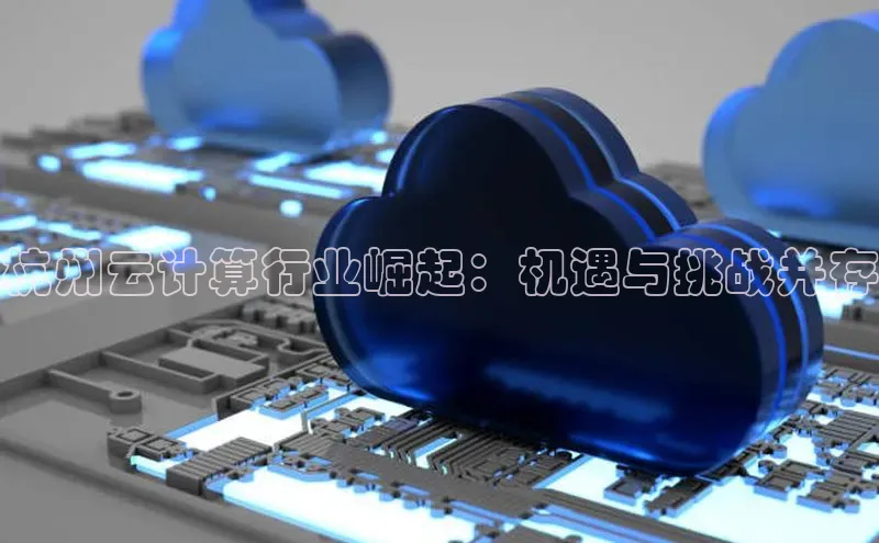 杏悦登录地址路畅科技杭州云计算行业崛起：机遇与挑战并存